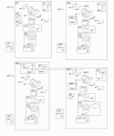 Carburetor Diagram and Parts List for  Briggs and Stratton Engine